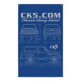 Blazer Blueprint Wall Flag