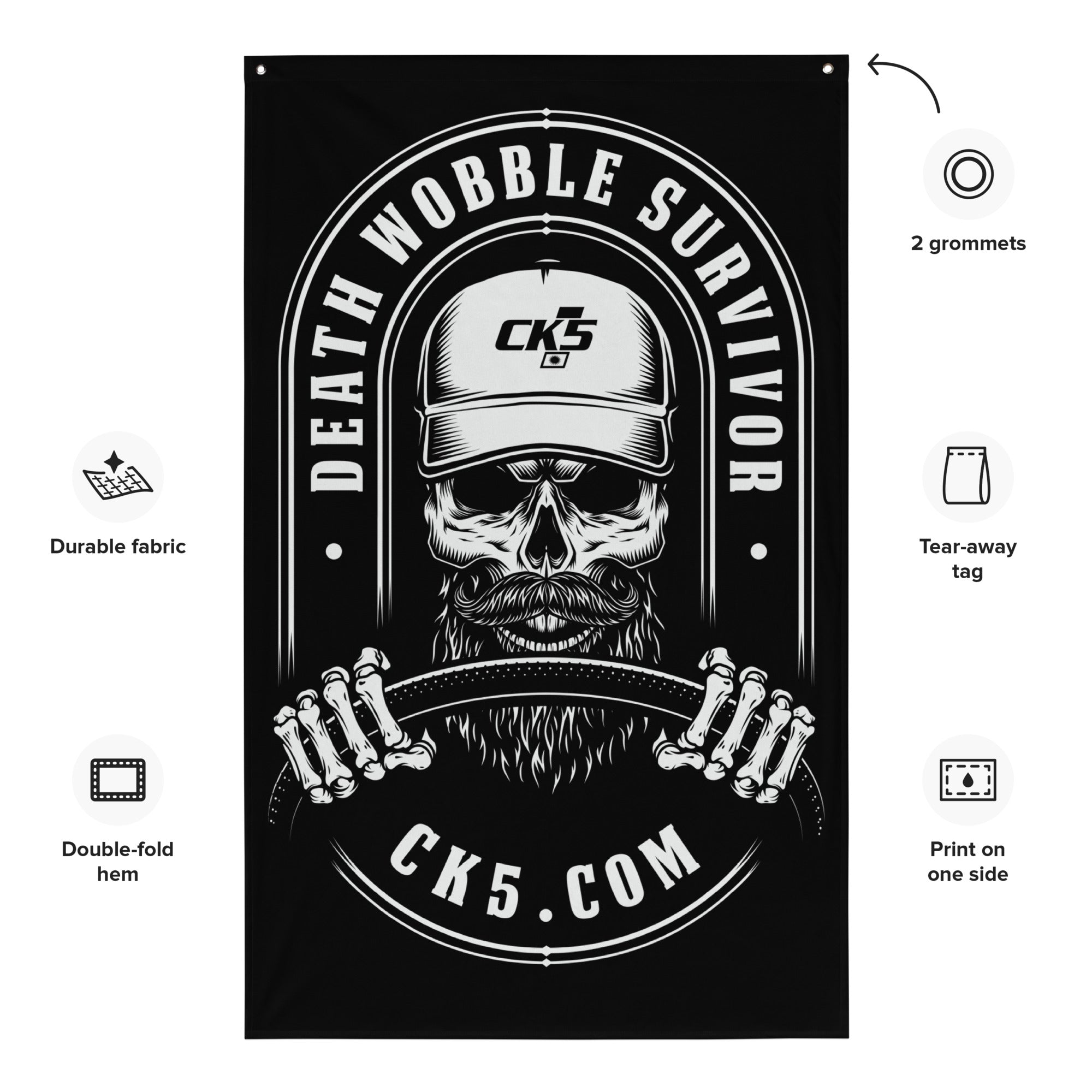 Death Wobble Survivor Wall Flag