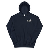 Rolling Classic Dog Dish Hubcap Hooded Sweatshirt (two sided design)
