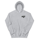 Rolling Classic Dog Dish Hubcap Hooded Sweatshirt (two sided design)