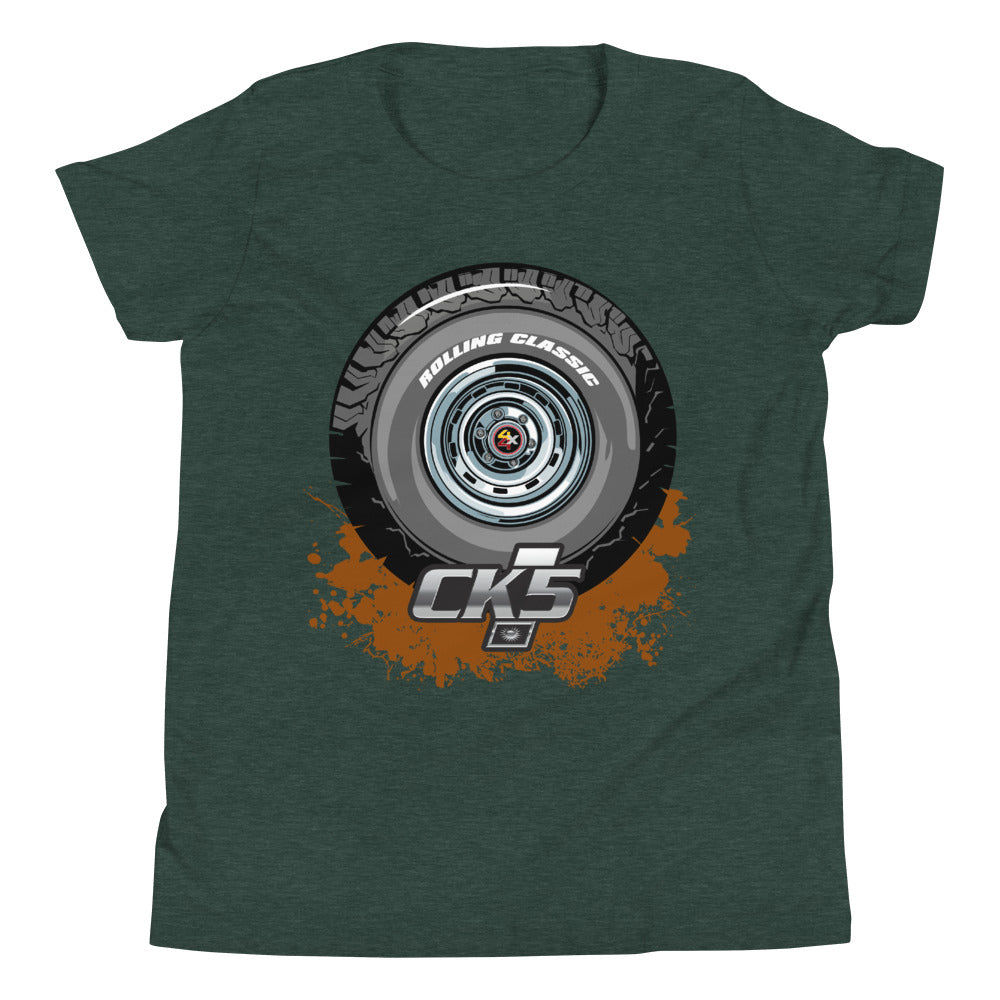 Rolling Classic Rally Wheel Youth T-Shirt