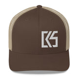 CK5 3D Puff Embroidered Edge Trucker Cap (mid-profile)