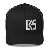 CK5 3D Puff Embroidered Edge Trucker Cap (mid-profile)