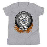 Rolling Classic Dog Dish Hubcap Youth T-Shirt