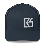 CK5 3D Puff Embroidered Edge Trucker Cap (mid-profile)
