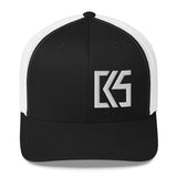 CK5 3D Puff Embroidered Edge Trucker Cap (mid-profile)