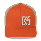 CK5 3D Puff Embroidered Edge Trucker Cap (mid-profile)