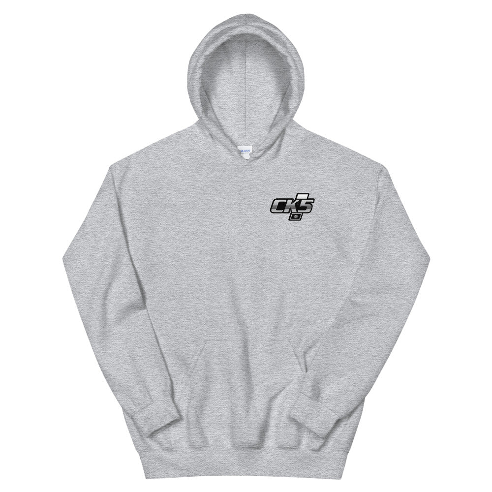 Rolling Classic Rally Wheel Hooded Sweatshirt (two sided design)