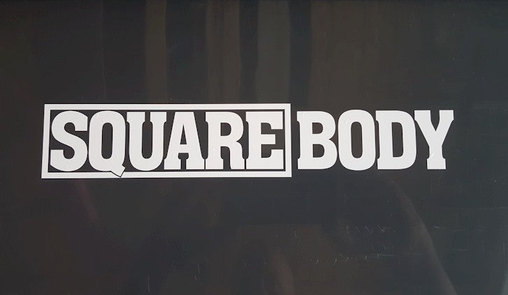 SQUARE BODY Cut Vinyl Sticker