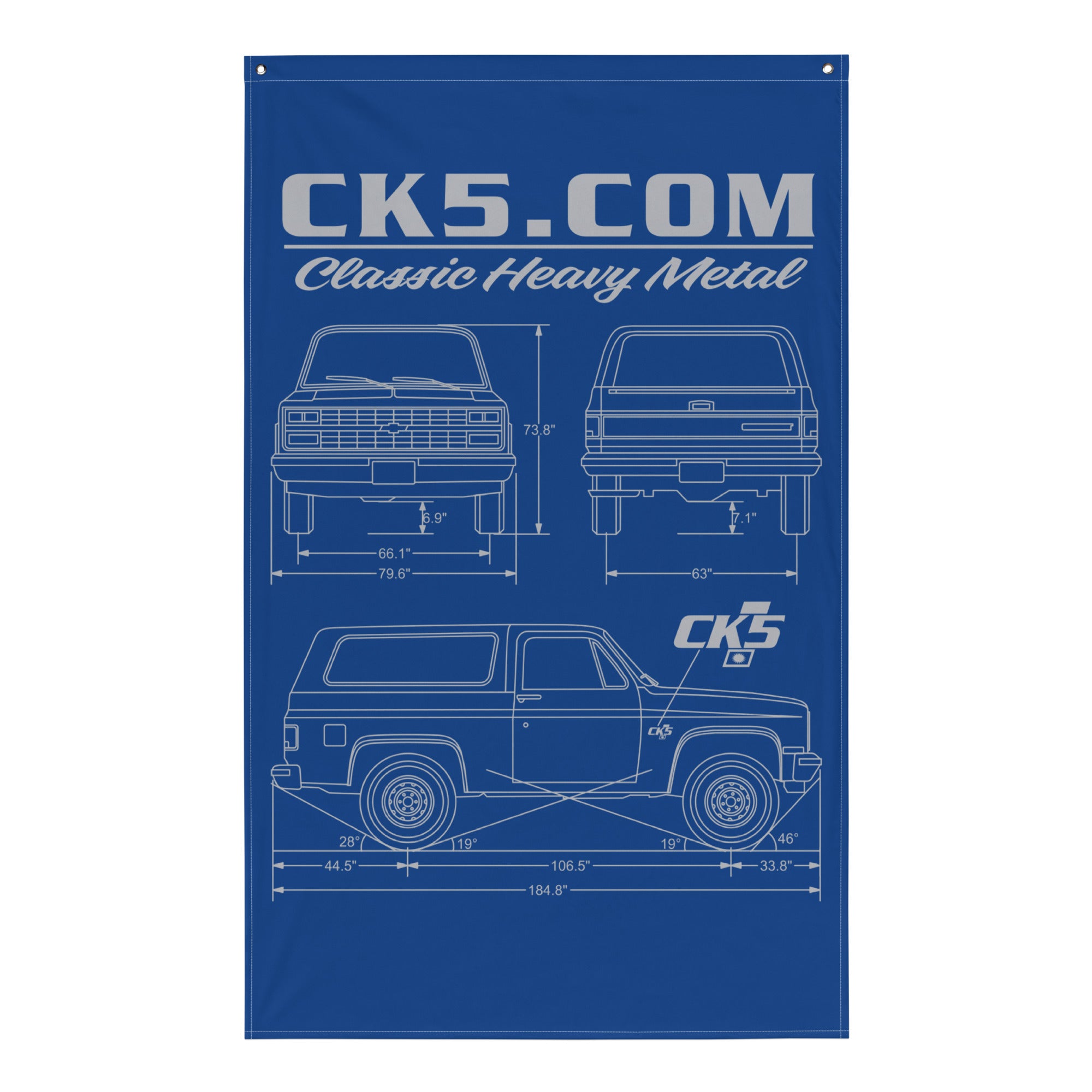 Blazer Blueprint Wall Flag