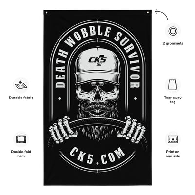Death Wobble Survivor Wall Flag