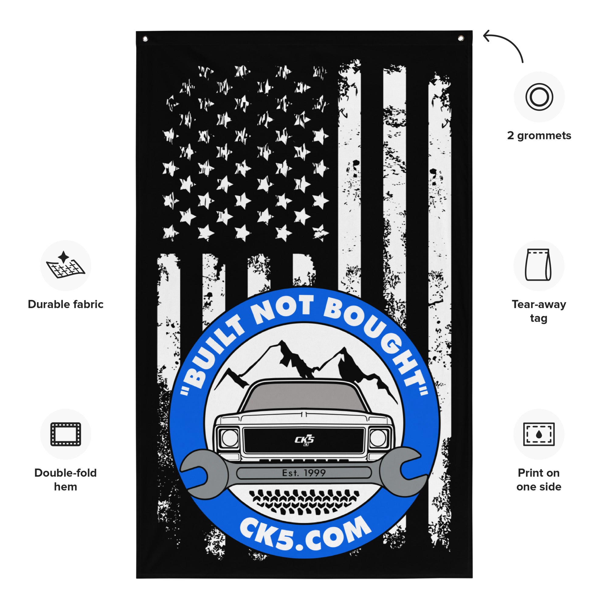 CK5 Wrench Vertical Wall Flag