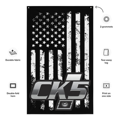 CK5 Badge Vertical Wall Flag