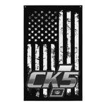 CK5 Badge Vertical Wall Flag