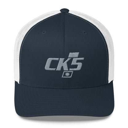 CK5 Embroidered Badge Trucker Cap (mid-profile)