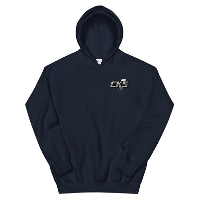 Rolling Classic Dog Dish Hubcap Hooded Sweatshirt (two sided design)