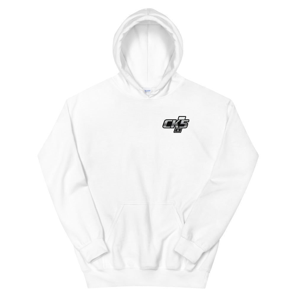 Rolling Classic Rally Wheel Hooded Sweatshirt (two sided design)