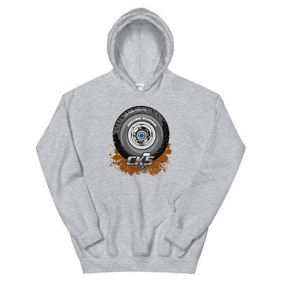 Rolling Classic Dog Dish Hubcap Hooded Sweatshirt