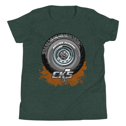 Rolling Classic Rally Wheel Youth T-Shirt