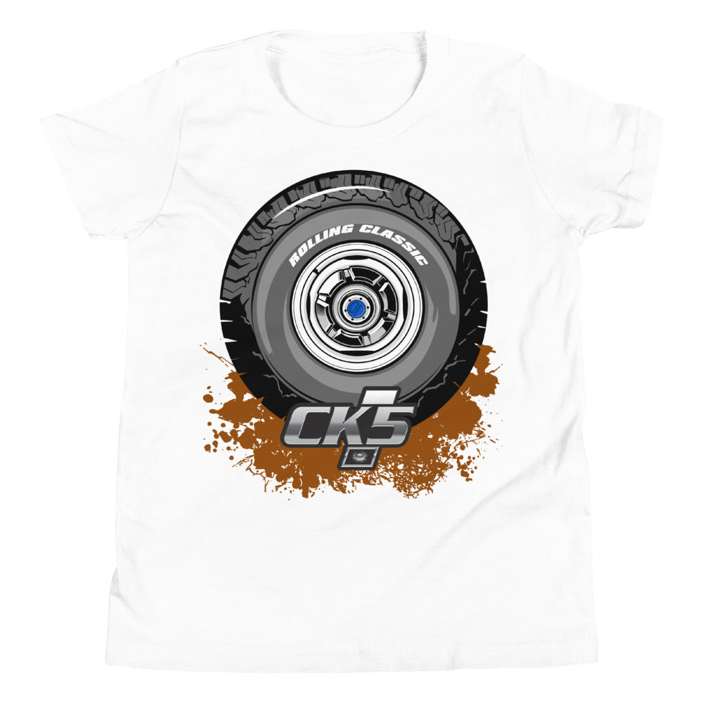 Rolling Classic Dog Dish Hubcap Youth T-Shirt