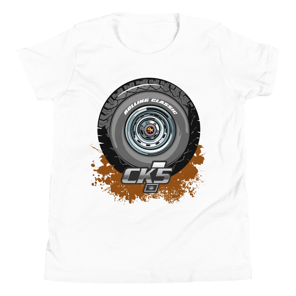 Rolling Classic Rally Wheel Youth T-Shirt
