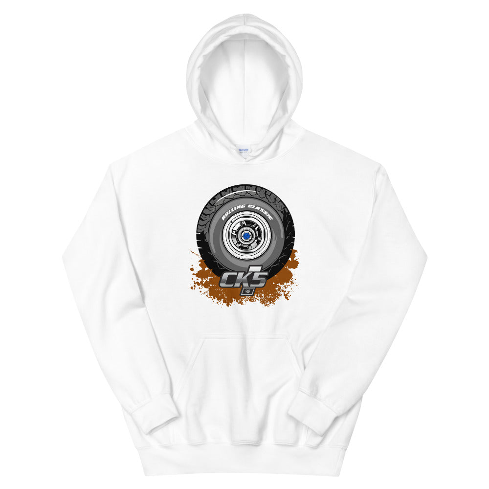 Rolling Classic Dog Dish Hubcap Hooded Sweatshirt
