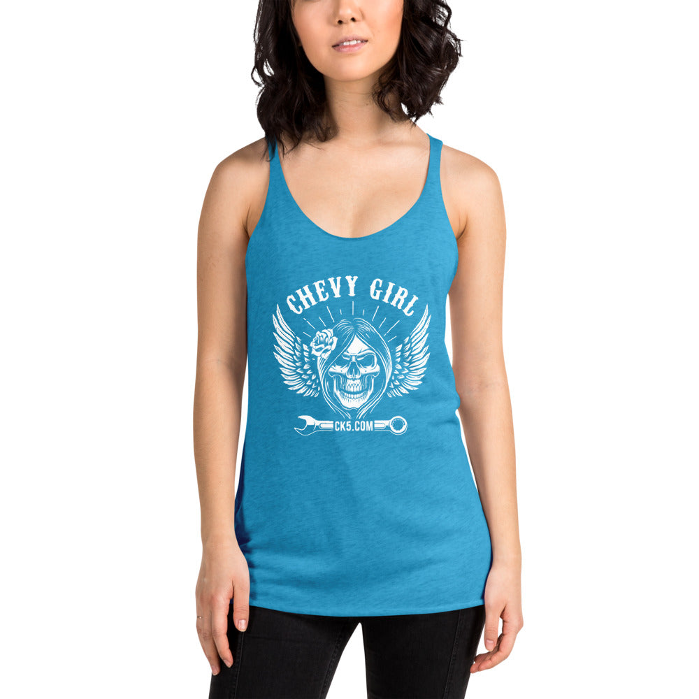 CK5 CHEVY GIRL Women's Racerback Tank
