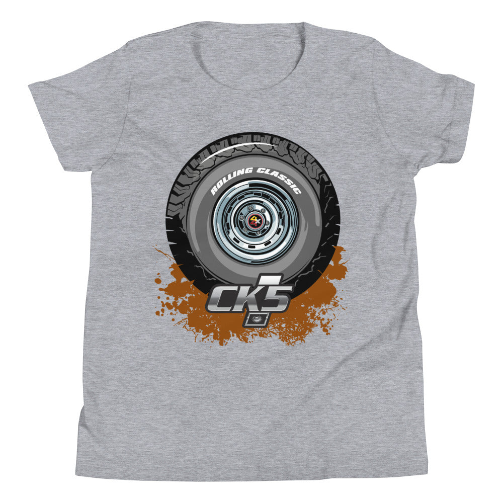 Rolling Classic Rally Wheel Youth T-Shirt