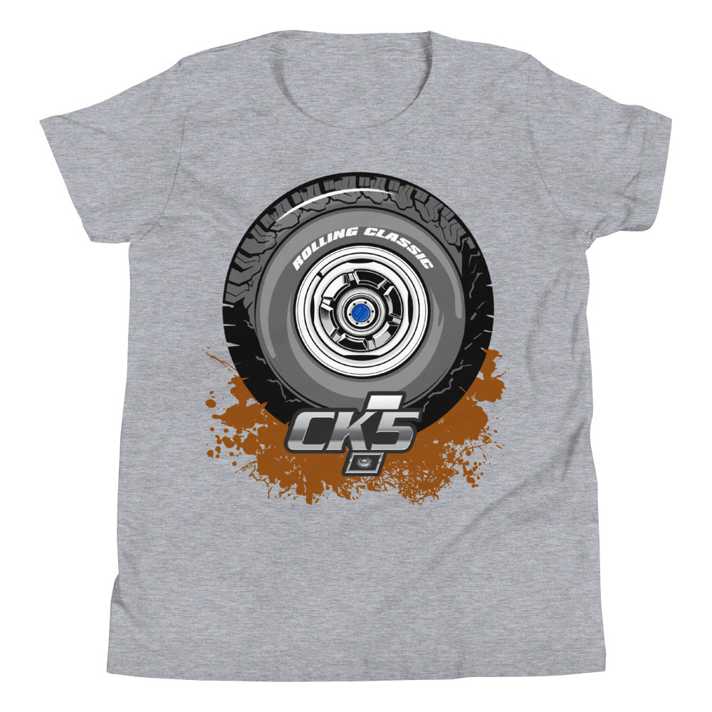 Rolling Classic Dog Dish Hubcap Youth T-Shirt
