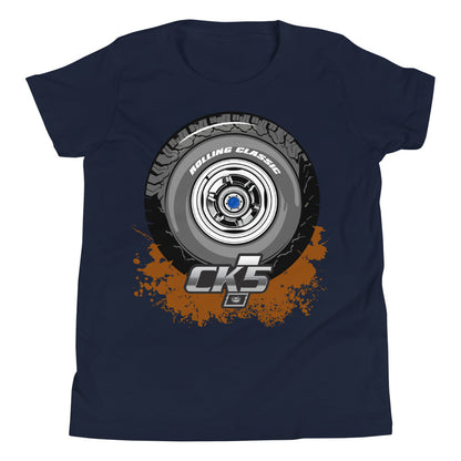 Rolling Classic Dog Dish Hubcap Youth T-Shirt