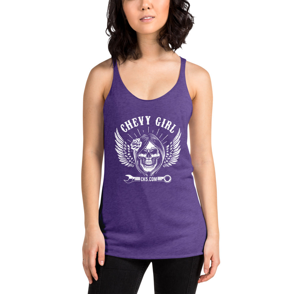 CK5 CHEVY GIRL Women's Racerback Tank