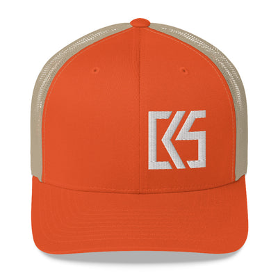CK5 3D Puff Embroidered Edge Trucker Cap (mid-profile)