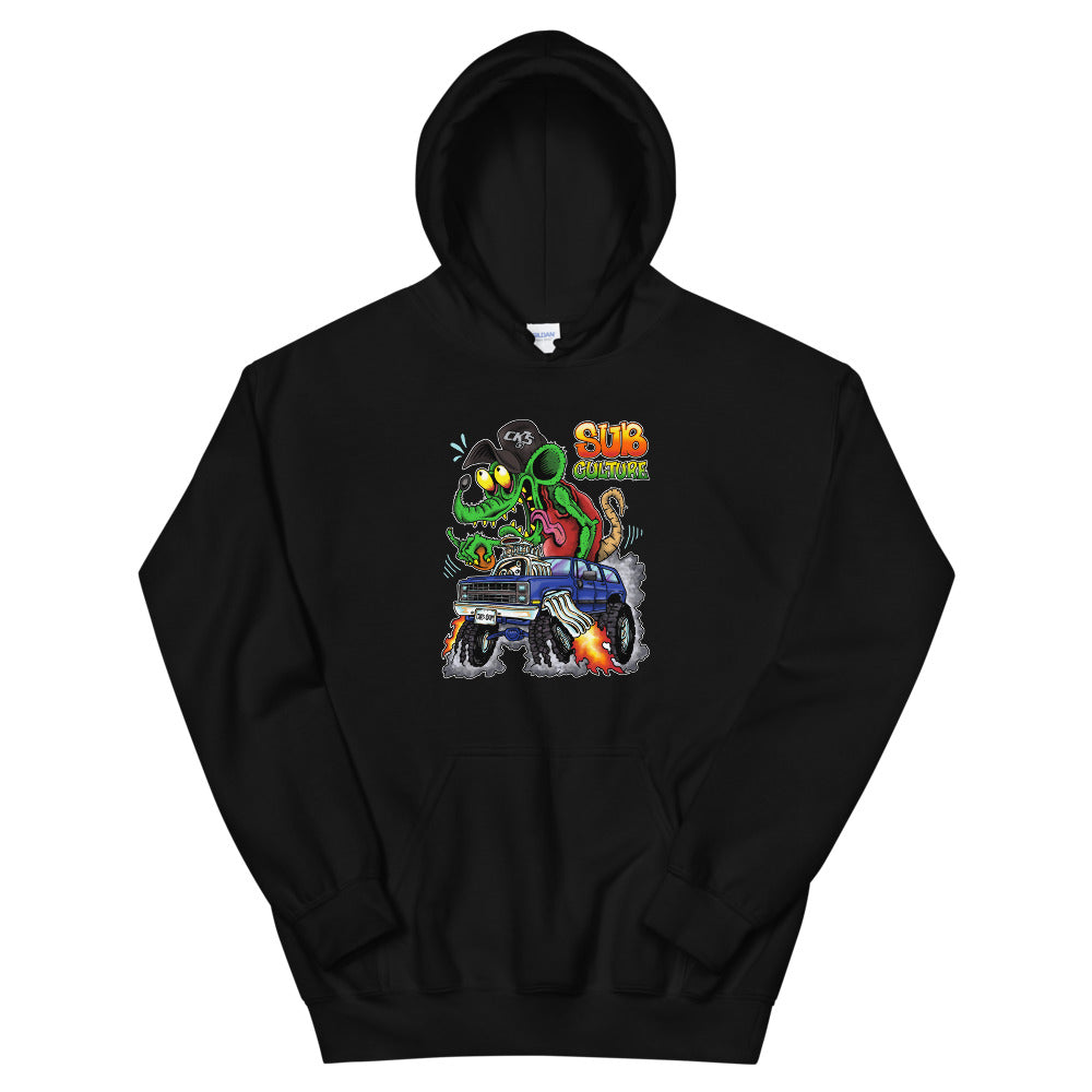 1983-88 Suburban Rat Fink Sub Culture Hooded Sweatshirt