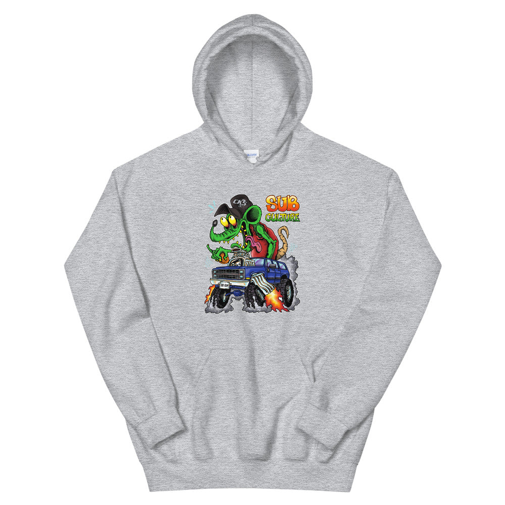 1983-88 Suburban Rat Fink Sub Culture Hooded Sweatshirt