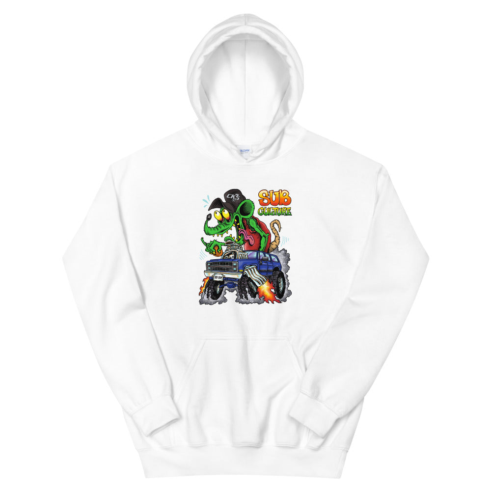 1983-88 Suburban Rat Fink Sub Culture Hooded Sweatshirt